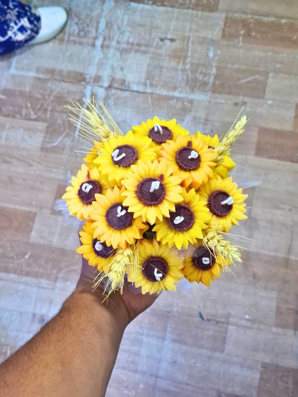 Bouquet estilo girasol