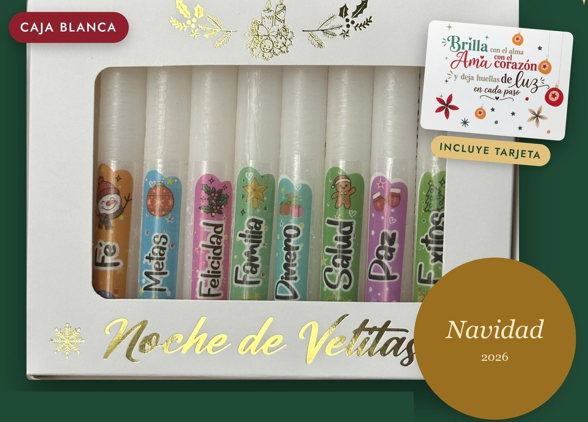 Noche de Velitas · Navidad animada · Caja blanca